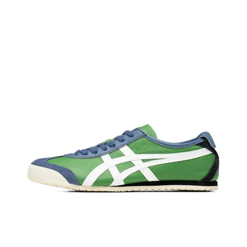 Onitsuka Tiger MEXICO 66 Легкий и Износостойкий Низкий Топ Беговые Кроссовки Унисекс Зеленый