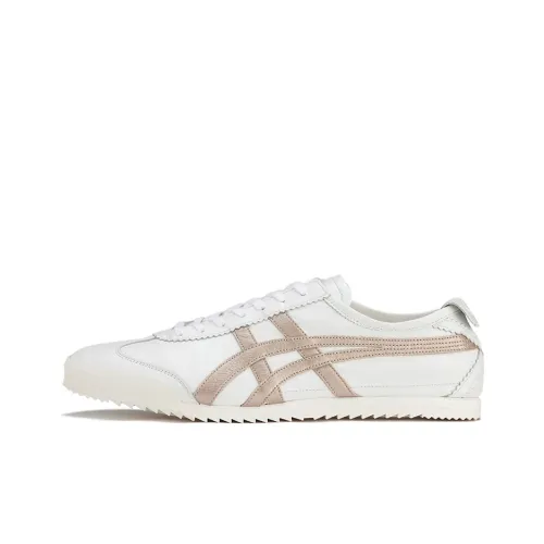 Onitsuka Tiger MEXICO 66 DELUXE совместный продукт противоскользящий устойчивый к истиранию низкий топ кэжуал мужской белый розовое золото