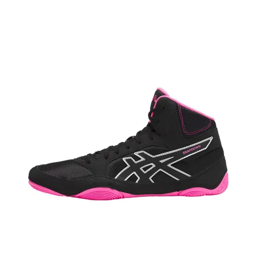 Asics Snapdown 2 MID Топ Беговые кроссовки Женские Черно-розовый