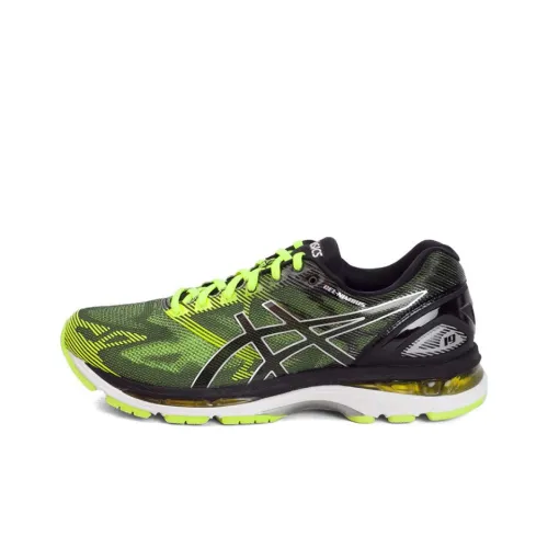 Asics Gel Nimbus 19 Low Топ Беговые кроссовки Мужские Черные Желтые