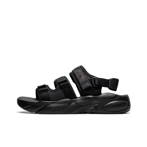 Asics Bondal Gel One Strap Sandals Unisex Pure Black
