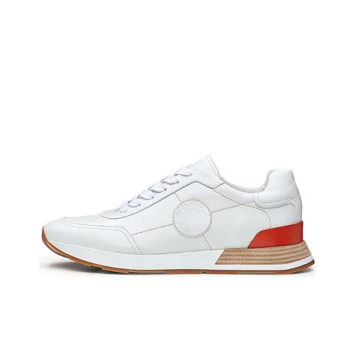 HERMES Drive Low Топ Повседневная обувь Мужская Белая