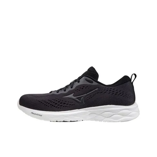 Mizuno Wave Revolt 2 Slip-Resistant Abrasion-Resistant Breathable Low-Top Running Shoes Men's Black Мицубо Уэйв Револт 2 Противоскользящий Устойчивый к Износу Дышащие Низкие Кроссовки для Бега Мужские Черные