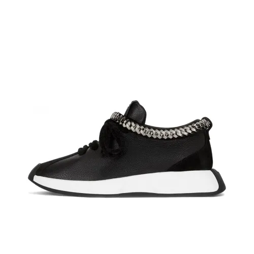 Giuseppe Zanotti GZ Fero Амортизация Устойчивый к истиранию Дышащий Легкий Низкий Топ Повседневная Обувь Женская Черная