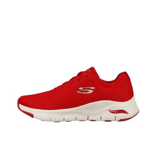 Skechers Arch Fit Series Big Appeal Low Топ Беговые кроссовки Женские Красный