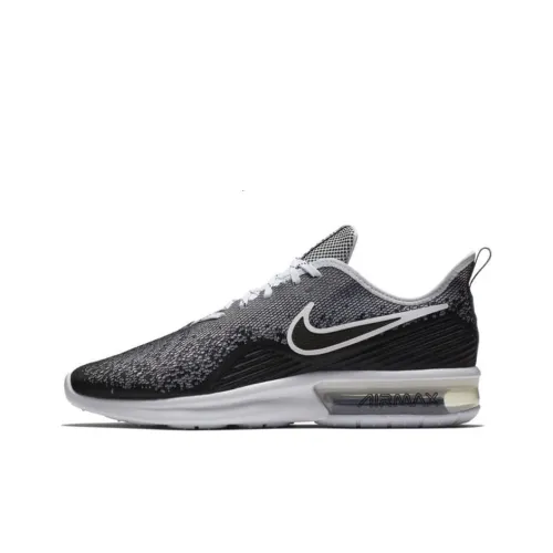 Nike Air Max Sequent Low Беговые кроссовки Мужские Серый Черный Пэчворк