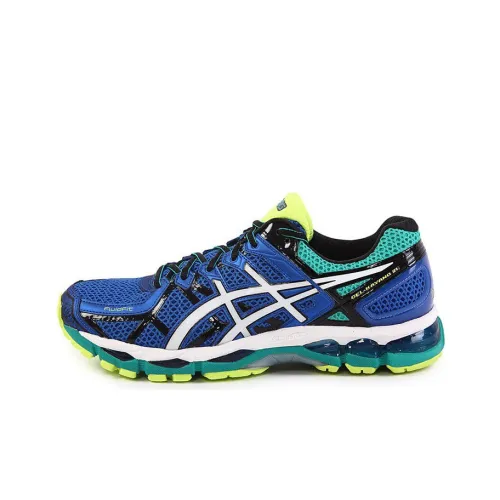 Asics Gel Kayano 21 Low Топ Беговые кроссовки Мужские Синие