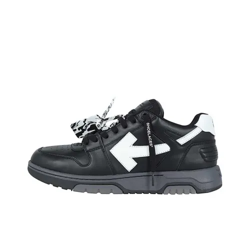 Off Белый Out Of Office Низкий Топ Стильные Скейтбординги Мужской Черный