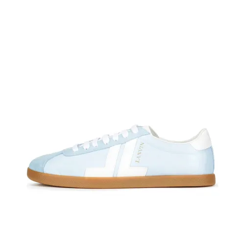 Lanvin Glen Low Топ Стильные Скейтбординги Мужской Небесно-голубой