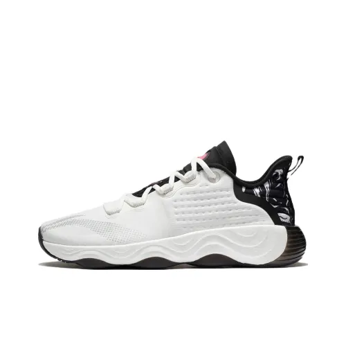 LINING Wujie 3 Low Топ Casual Мужской Белый Черный