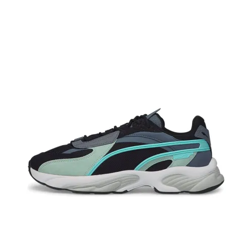 PUMA RS Connect Легкий Низкий Топ Беговые Кроссовки Унисекс Серый Зеленый