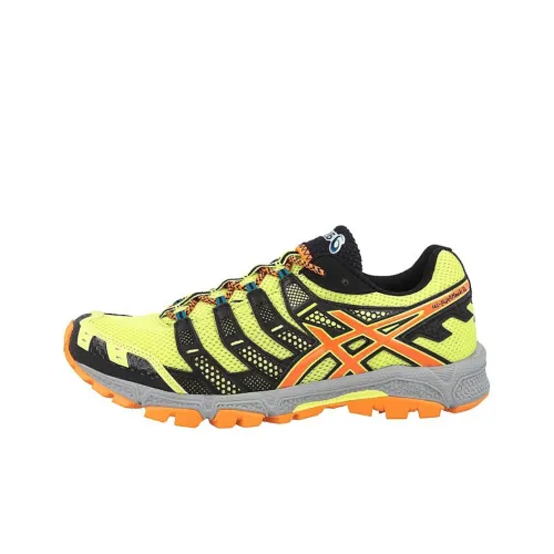 Asics Gel Fujiattack 3 Устойчивые к истиранию Низкие Кроссовки для Бега Мужские Оранжевые Желтые