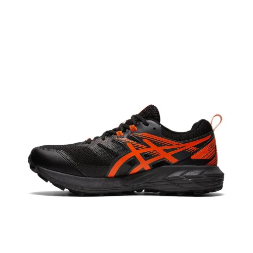 Asics Gel Sonoma 6 Low Топ Беговые кроссовки Мужские Черные и Оранжевые