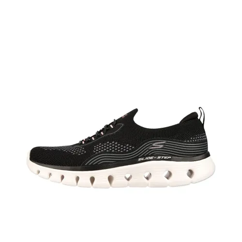 Skechers GO WALK Glide step Flex Silver Spirit Low Top Повседневная обувь Женская Black