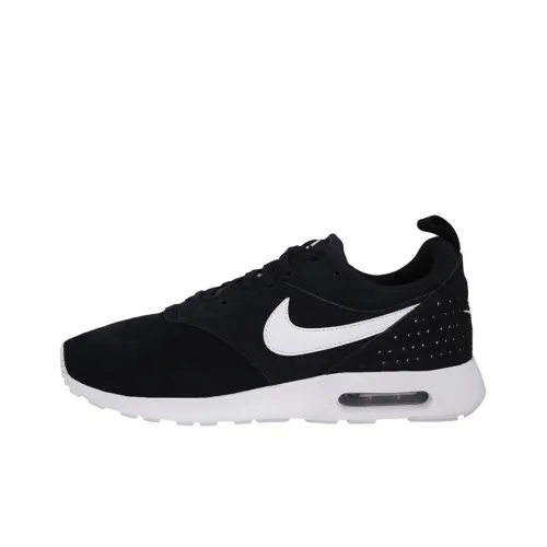 Nike Air Max Tavas Low Топ Air Cushion Marathon Беговые кроссовки Мужской Черный Белый