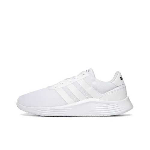 Adidas Cloudfoam Lite Racer Low Топ Повседневный Городской Коммутер Беговые кроссовки Мужской Чисто белый