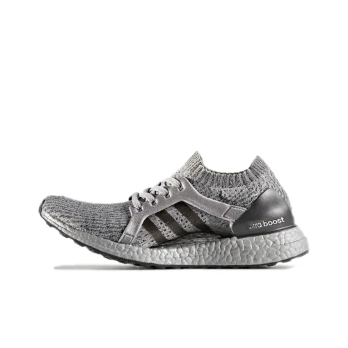 Adidas Slip-resistant Abrasion-resistant Breathable Low-Top Running Shoes Women's Silver Gray Adidas Противоскользящие Устойчивые к истиранию Дышащие Низкие Беговые Кроссовки Женские Серебряные Серые