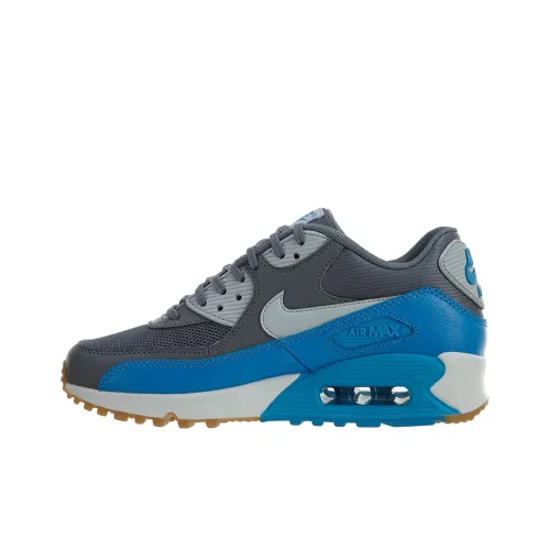 Nike Air Max 90 Low Топ Беговые кроссовки Женские Серый Синий