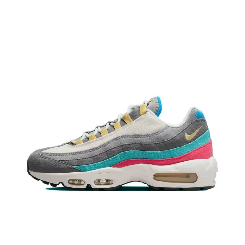 Nike Air Max 95 Low Беговые кроссовки Мужские Серые Синие
