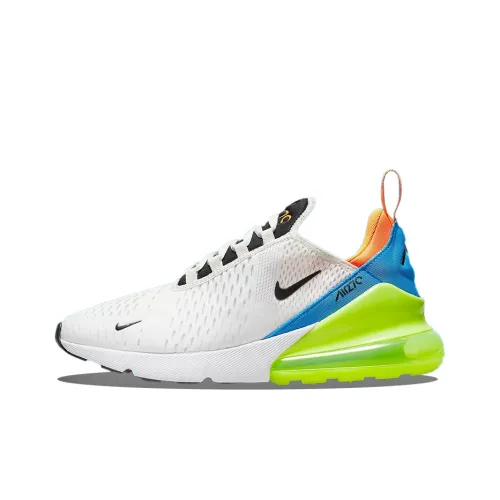 Nike Air Max 270 'NERF' Low Топ Повседневная обувь Мужская Белый Зеленый Оранжевый