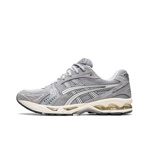 Asics Gel Kayano 14 Low Топ Повседневные Беговые Кроссовки Унисекс Серый Серебряный