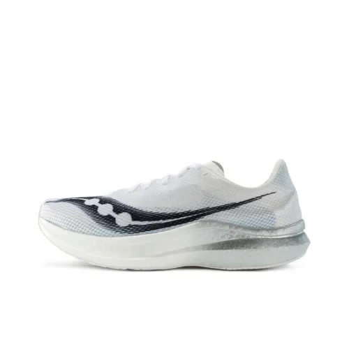 Saucony Endorphin Pro Endorphin 2 Дышащие Низкие Кроссовки для Бега Мужские Белые Черные