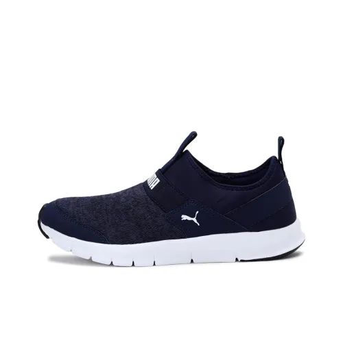 PUMA KNIT Slip On против скольжения дышащий легкий низкий топ беговые кроссовки мужские темно-синий