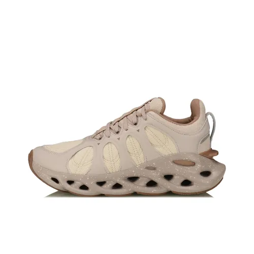 Подкладка Arc Ace амортизация противоскользящий устойчивый к истиранию дышащий низкий топ беговые кроссовки женские цвет тауповый