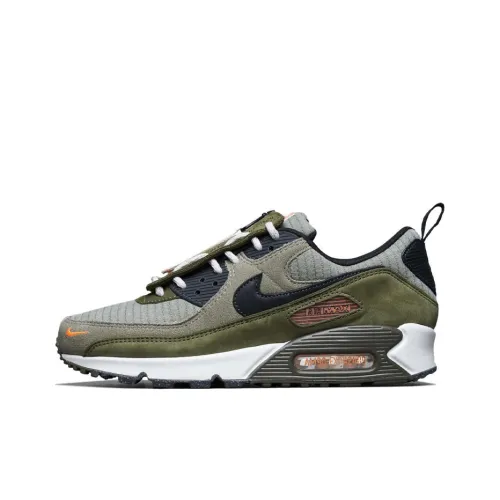 Nike Air Max 90 Low Топ Марафон Беговые кроссовки Мужские Армейский зеленый