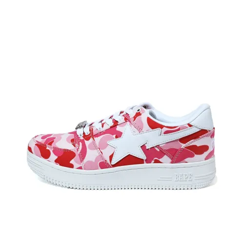 A BATHING APE ABC Camo BAPE STA Низкий Топ Стильный Скейтбординг Мужской Красный