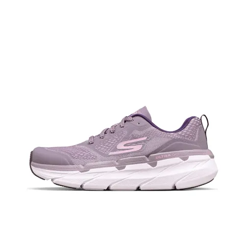 Skechers Max Cushioning Устойчивые к истиранию Низкие Беговые кроссовки Женские Фиолетовые
