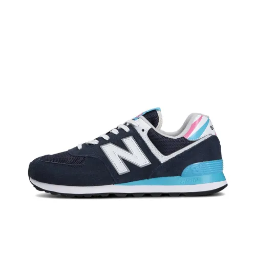 New Balance NB 574 Low Топ Беговые кроссовки Унисекс Черный Синий