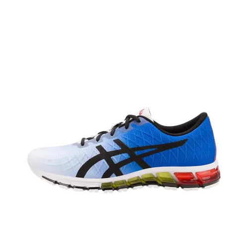 ASICS Gel Quantum 180 4 Износостойкие Низкие Кроссовки для Бега Мужские Белые и Синие