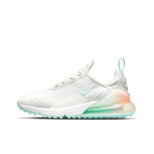 Nike Air Max 270 Low Беговые кроссовки Мужские Белый Зеленый Оранжевый