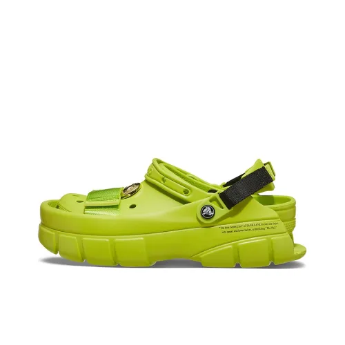 Sankuanz x Crocs Classic Clog Shangguan Zhe Коллаборация Сабо Унисекс Лаймово-зеленый