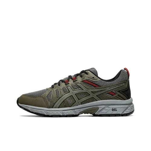 Asics Gel Venture 7 Low Top Беговые кроссовки Мужские Армейский зеленый