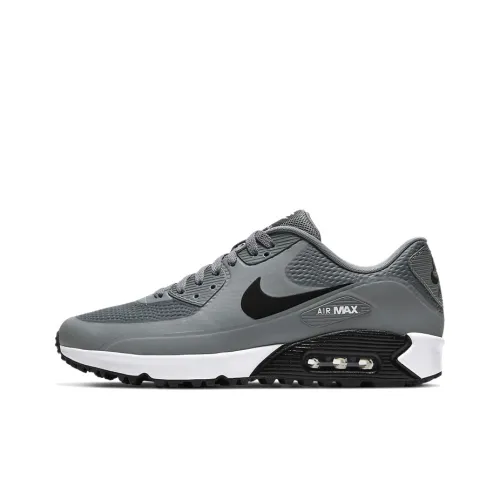 Nike Air Max 90 Low Топ Марафон Беговые кроссовки Унисекс Серый Черный