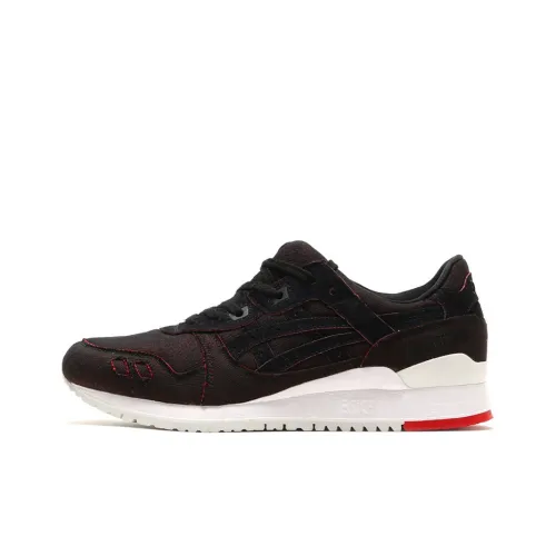 Asics Gel Lyte 3 Low Топ Беговые кроссовки Мужские Черные Красные
