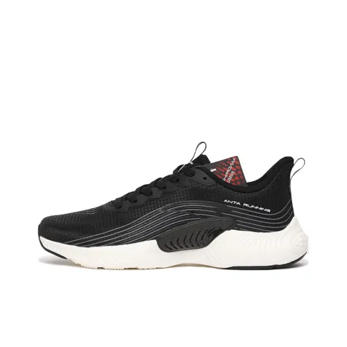 ANTA Низкий Топ Беговые Кроссовки Мужские Черный Стальной Серый