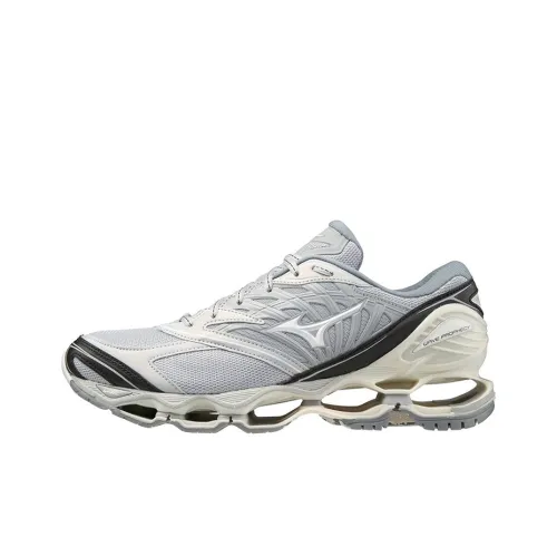Mizuno Pro Slip-Resistant Abrasion-Resistant Breathable Low-Top Casual Running Shoes Unisex Silver Black Мицубо Про Слип-Резистентный Устойчивый к Износу Дышащий Низкий Топ Повседневные Беговые Кроссовки Унисекс Серебряный Черный
