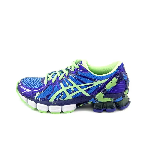 Asics Gel Sendai 2 Low Топ Беговые кроссовки Женские Синий Фиолетовый Зеленый