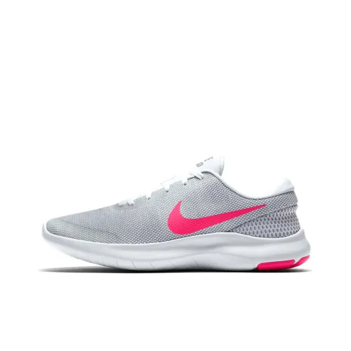 Nike Flex Experience RN 7 Slip-resistant Abrasion-resistant Breathable Low-Top Running Shoes Women's Gray Pink Найк Flex Experience RN 7 Противоскользящие Устойчивые к истиранию Дышащие Низкие Кроссовки для Бега Женские Серый Розовый