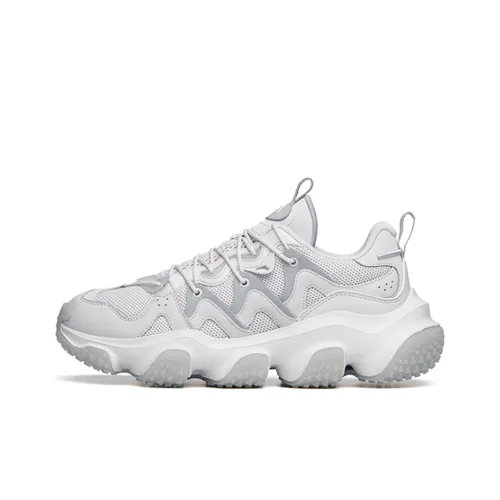 ANTA Противоскользящие Износостойкие Низкие Беговые кроссовки Мужские Серые