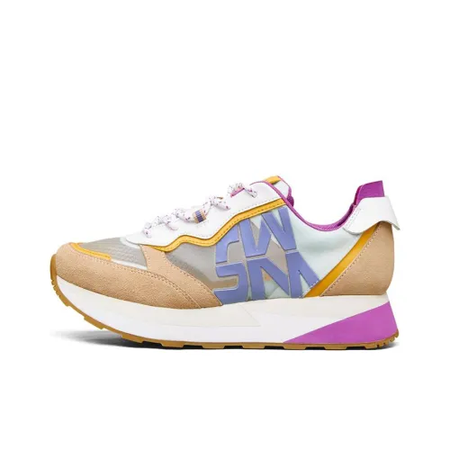 Skechers Heydayz Амортизация Износостойкие Низкие Кроссовки для Бега Женские Тауповые