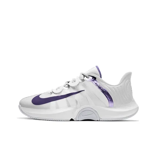 Nike Air Zoom GP Shock Absorbers Slip-Resistant Low Top Tennis Shoes Men's White Purple International Version Найк Эйр Зум GP Шок Абсорберз Слип-Резистент Низкий Топ Теннис Кроссовки Мужские Белый Фиолетовый Международная Версия