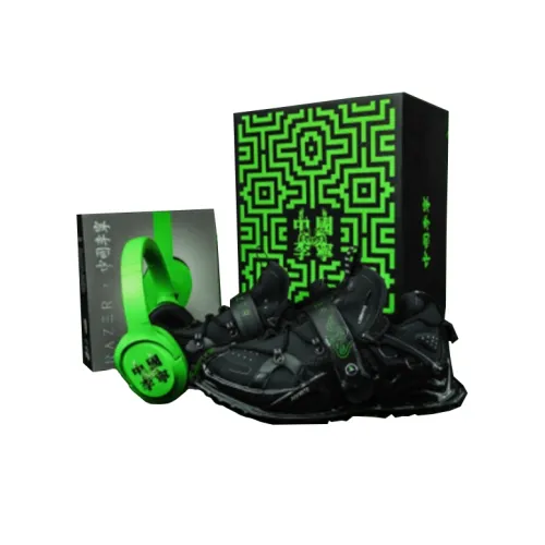 Razer x LINING Pangu Halo Low Топ Беговые кроссовки Мужские Черный Коробка Включено