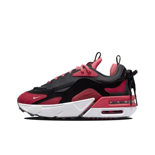 Nike Air Max Furyosal Low Топ Повседневные Беговые Кроссовки Женские Черные Розовые