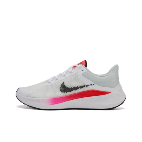 Nike Zoom Winflo 8 Low Топ Воздушная подушка Повседневные Тренировочные Беговые кроссовки Мужские Белые