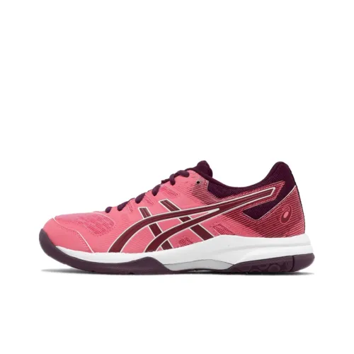 Asics Гель Ракета Аbrasion Resistant Низкий Топ Беговые кроссовки Женские Розовый