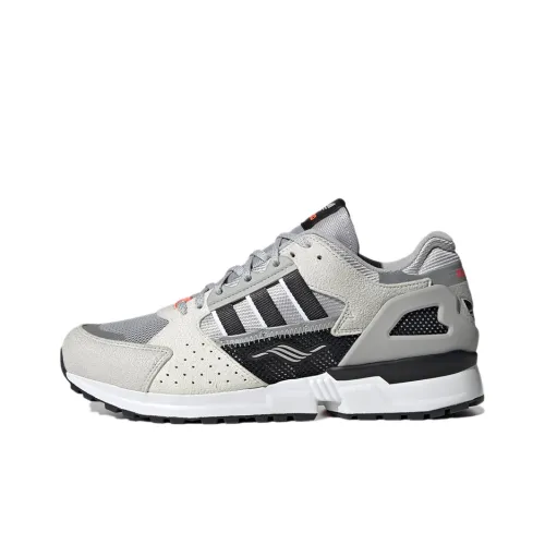 Adidas Originals ZX 10000C Устойчивые к истиранию низкие беговые кроссовки унисекс серого цвета